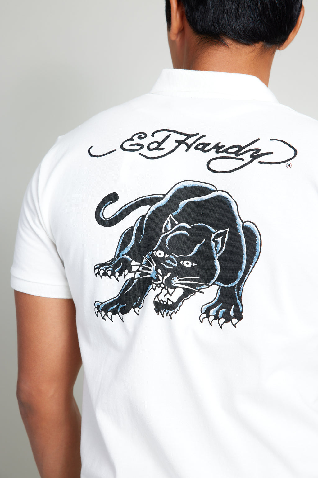 White Panther Polo Shirt