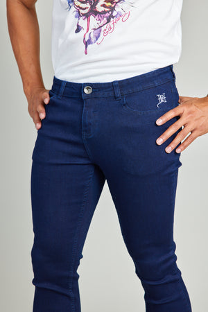 Mid Blue Five Pocket Jeans