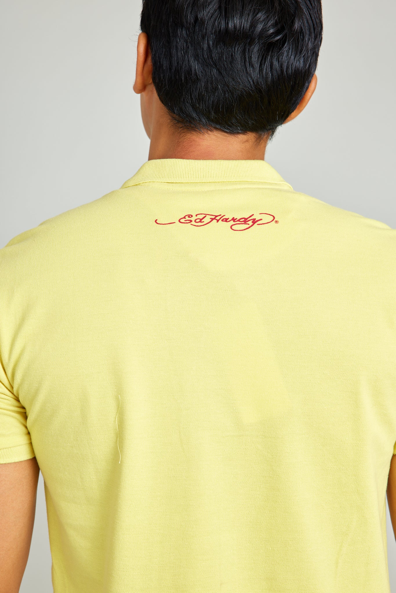 Yellow Anchor True love Embroidery Polo Shirt