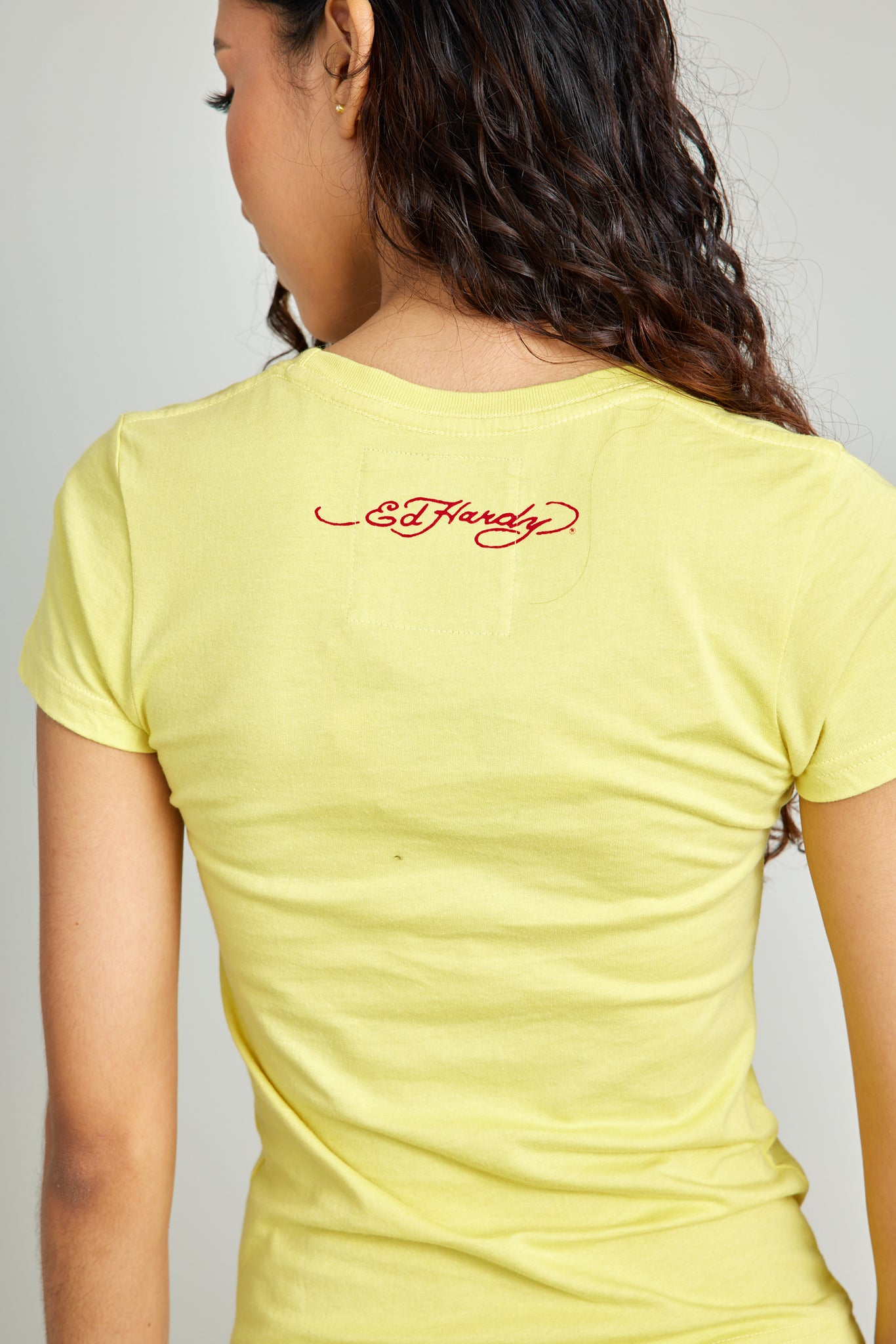 Yellow Bird of Paradise Round Neck Tee