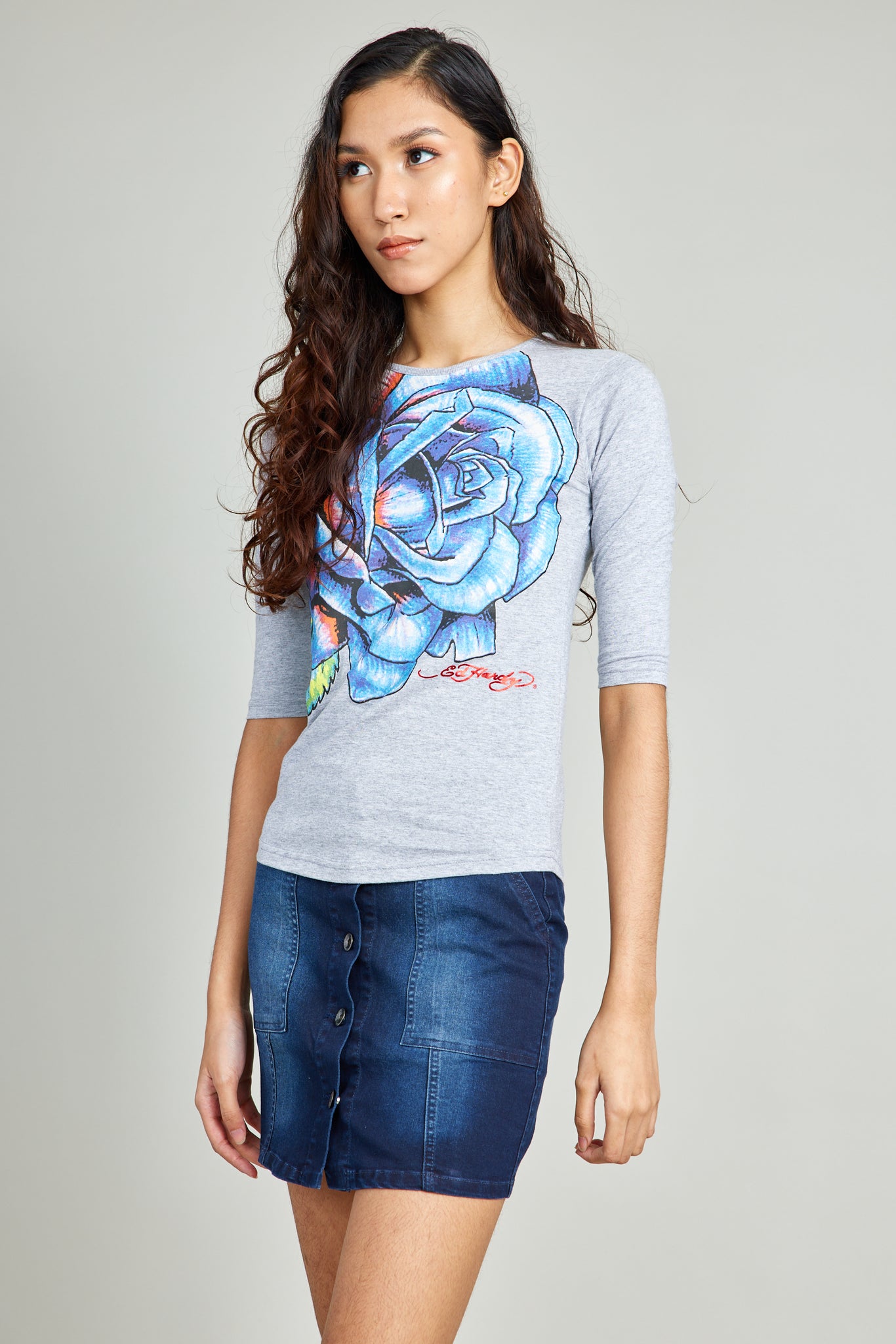 Rose Half Sleeved Top