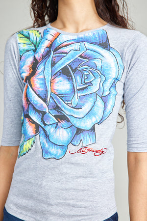 Rose Half Sleeved Top