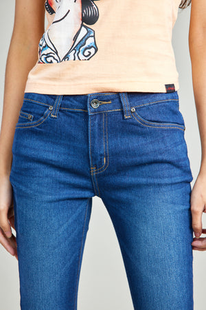 Medium Wash Cropped Jeans