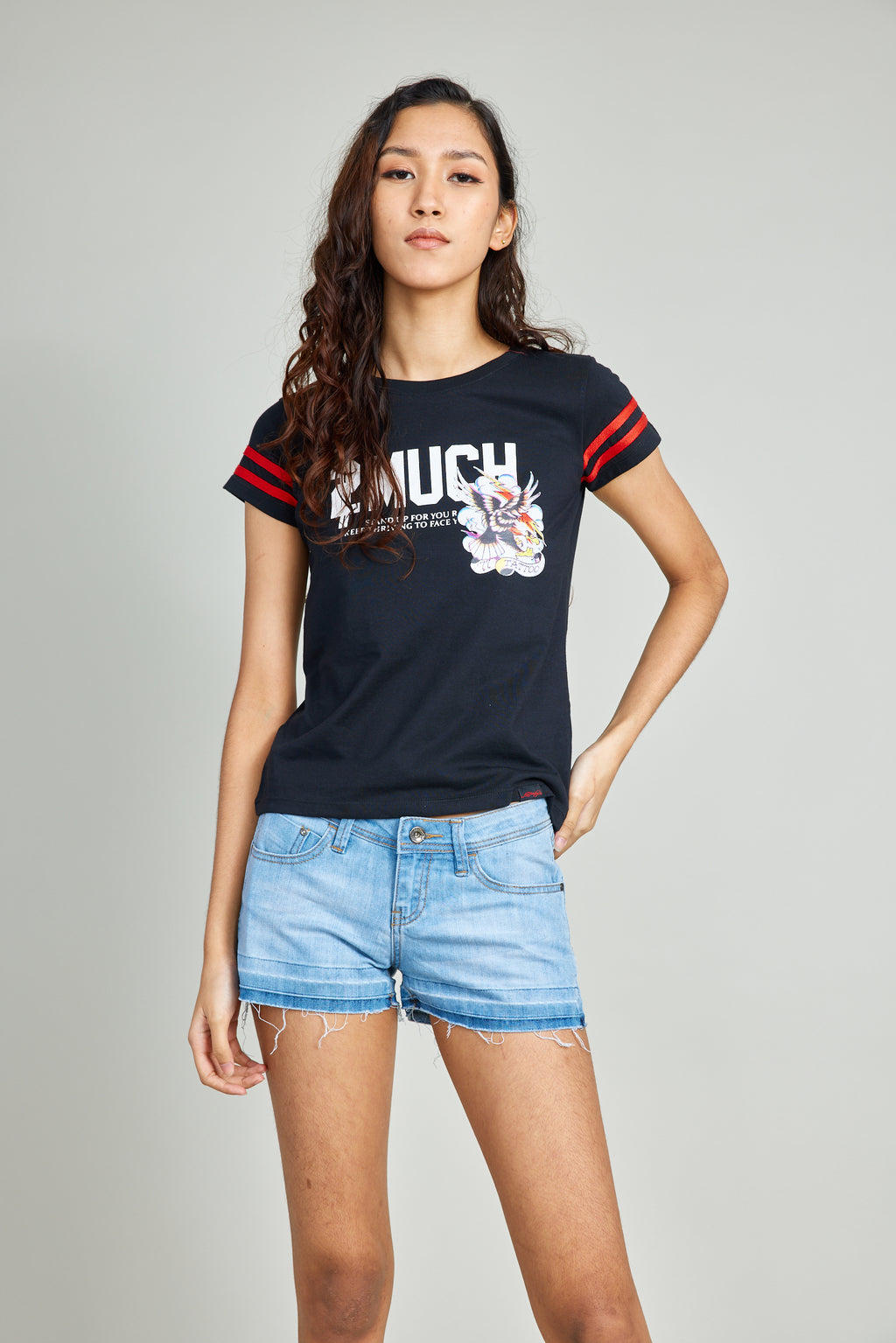 2 Much Round Neck Tee