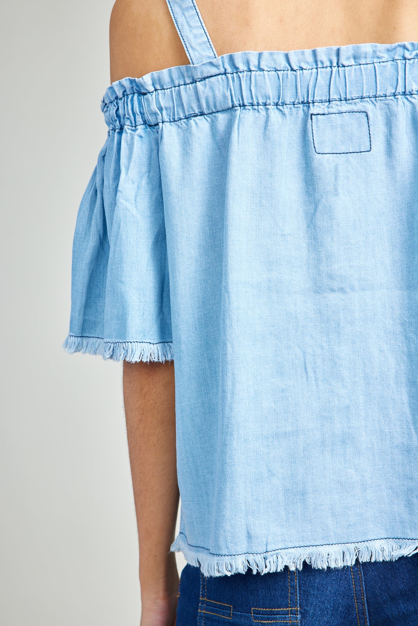 Cold Shoulder Chambray