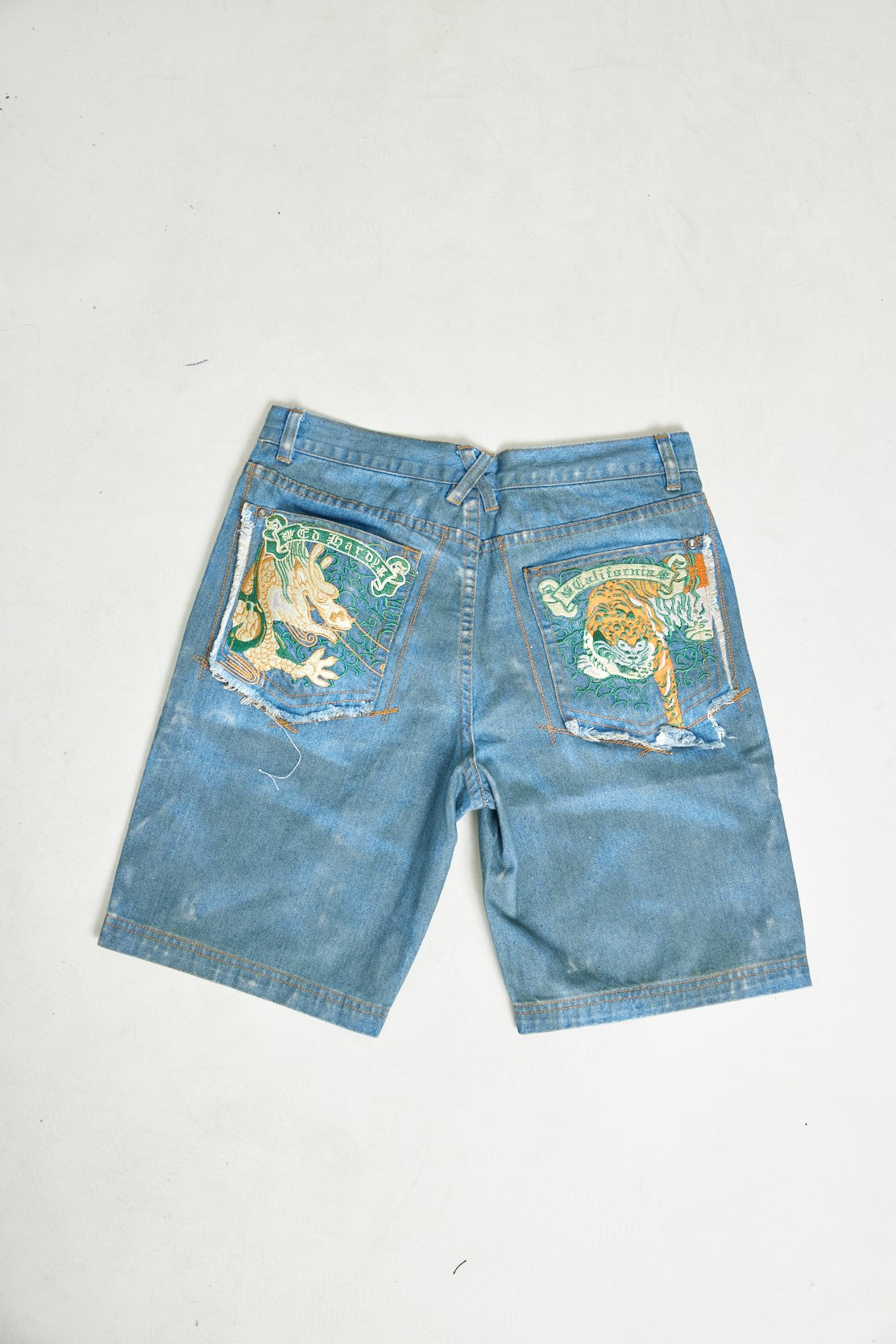 Men's Shorts w/ Dragon Tiger Embroidery